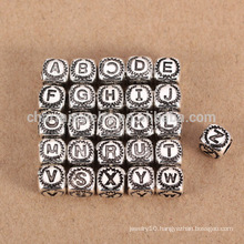 sef085 DIY jewelry findings Wholesale 925 sterling silver 26 letter bead charm big hole for bracelet/necklace